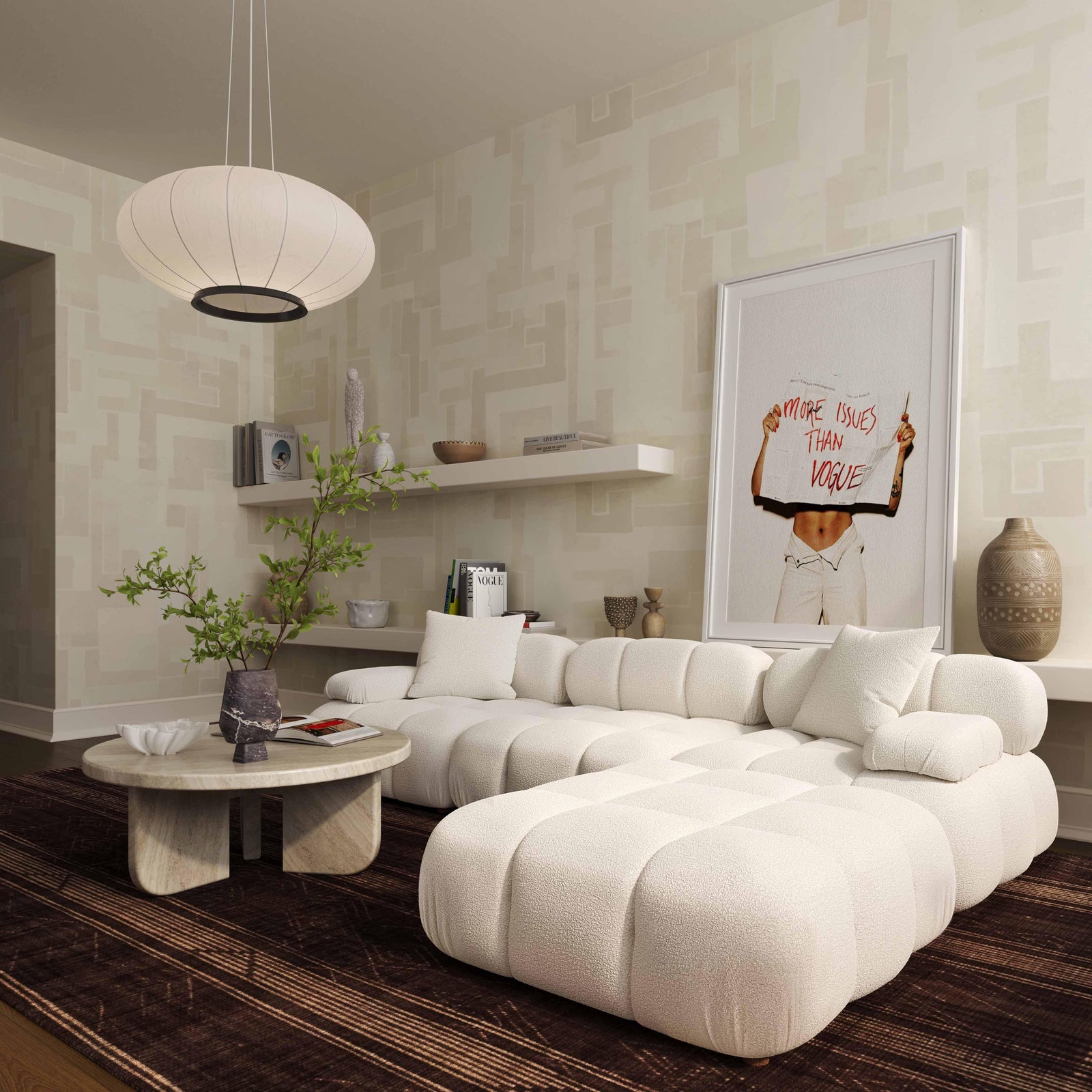 Meera Performance Velvet Modular Sofa