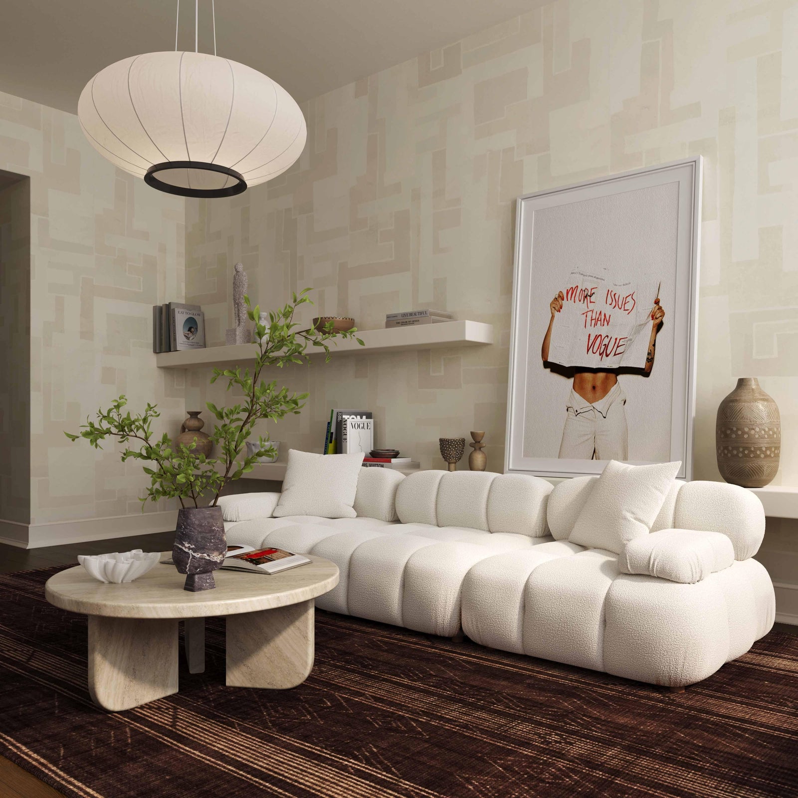 Meera Performance Velvet Modular Sofa