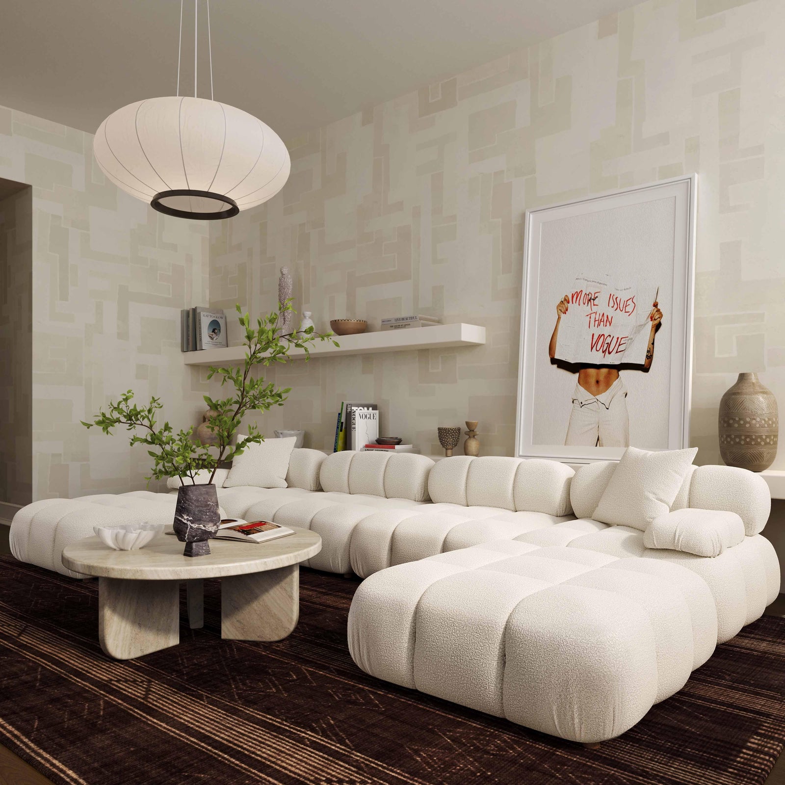 Meera Performance Velvet Modular Sofa