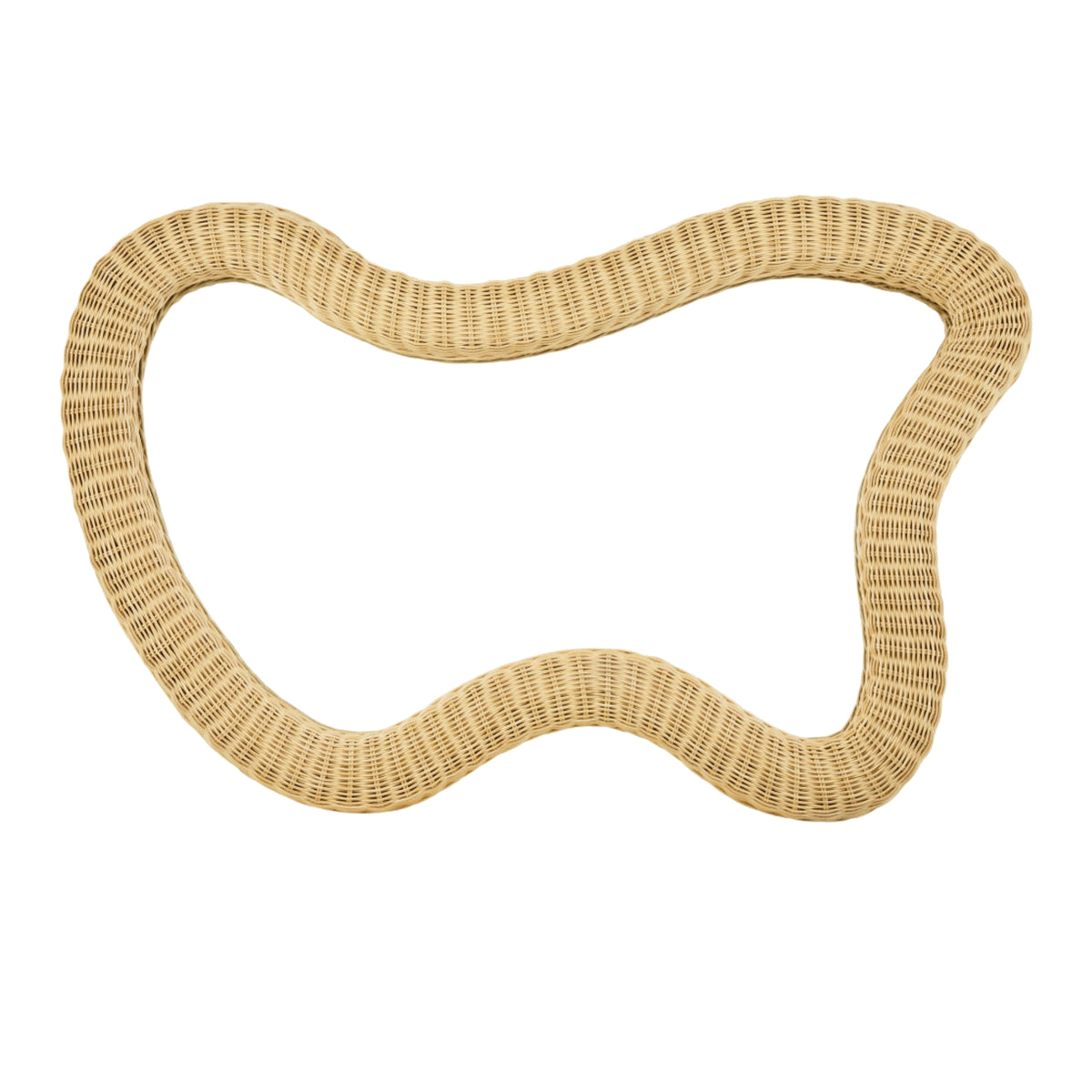 Marcelino Sculptural Rattan Mirror