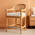 Zaldana Cane Counter Stool