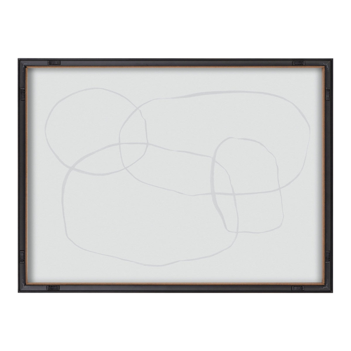 Blake 871 Modern Circles Framed Printed Glass by Teju Reval of SnazzyHues
