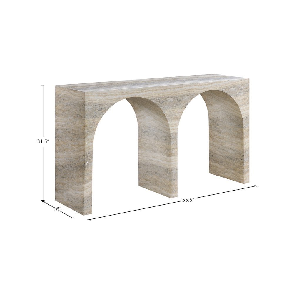 Amarillo Marble Console Table