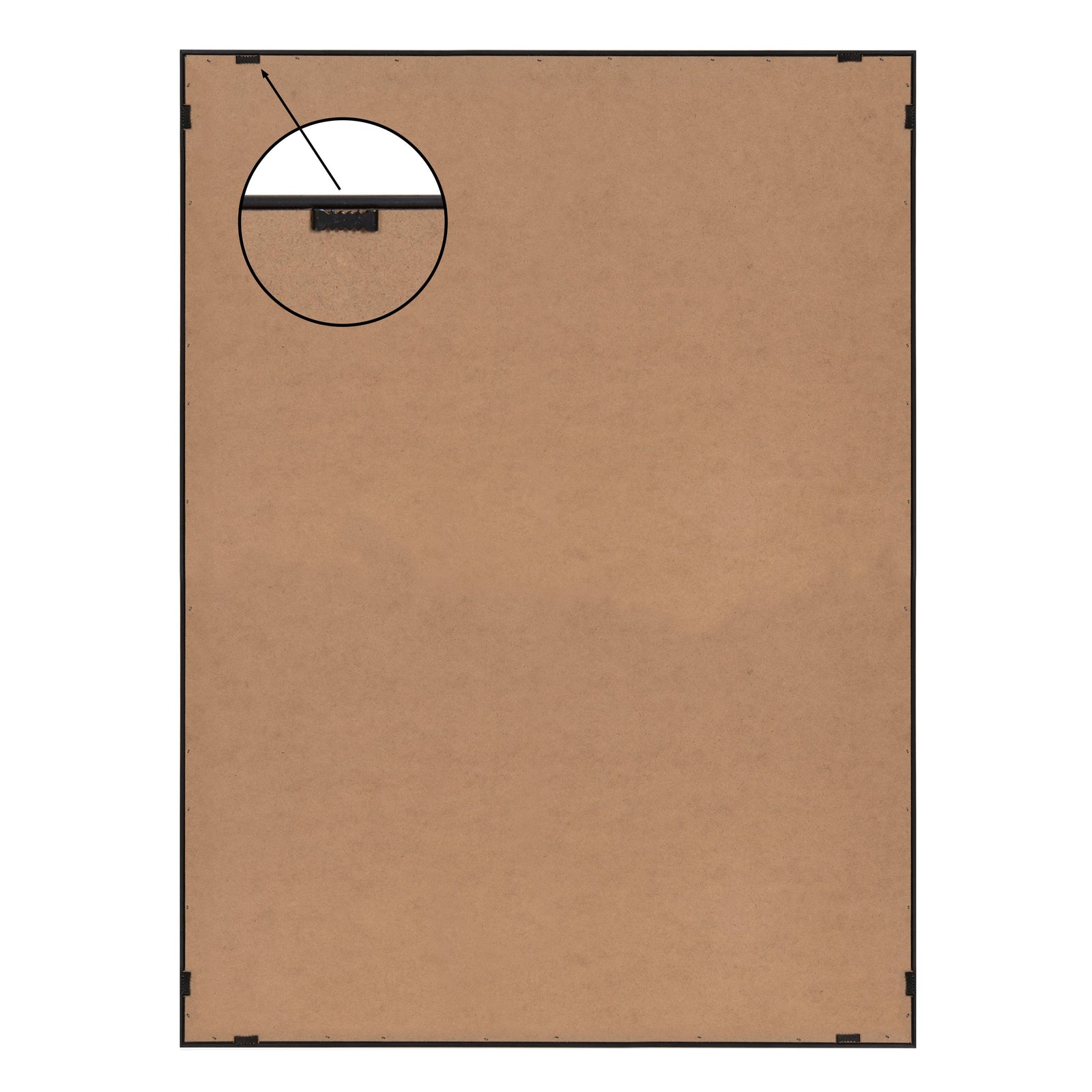 Sylvie Distorted Shapes of Black and Tan Framed Canvas by The Creative Bunch Studio