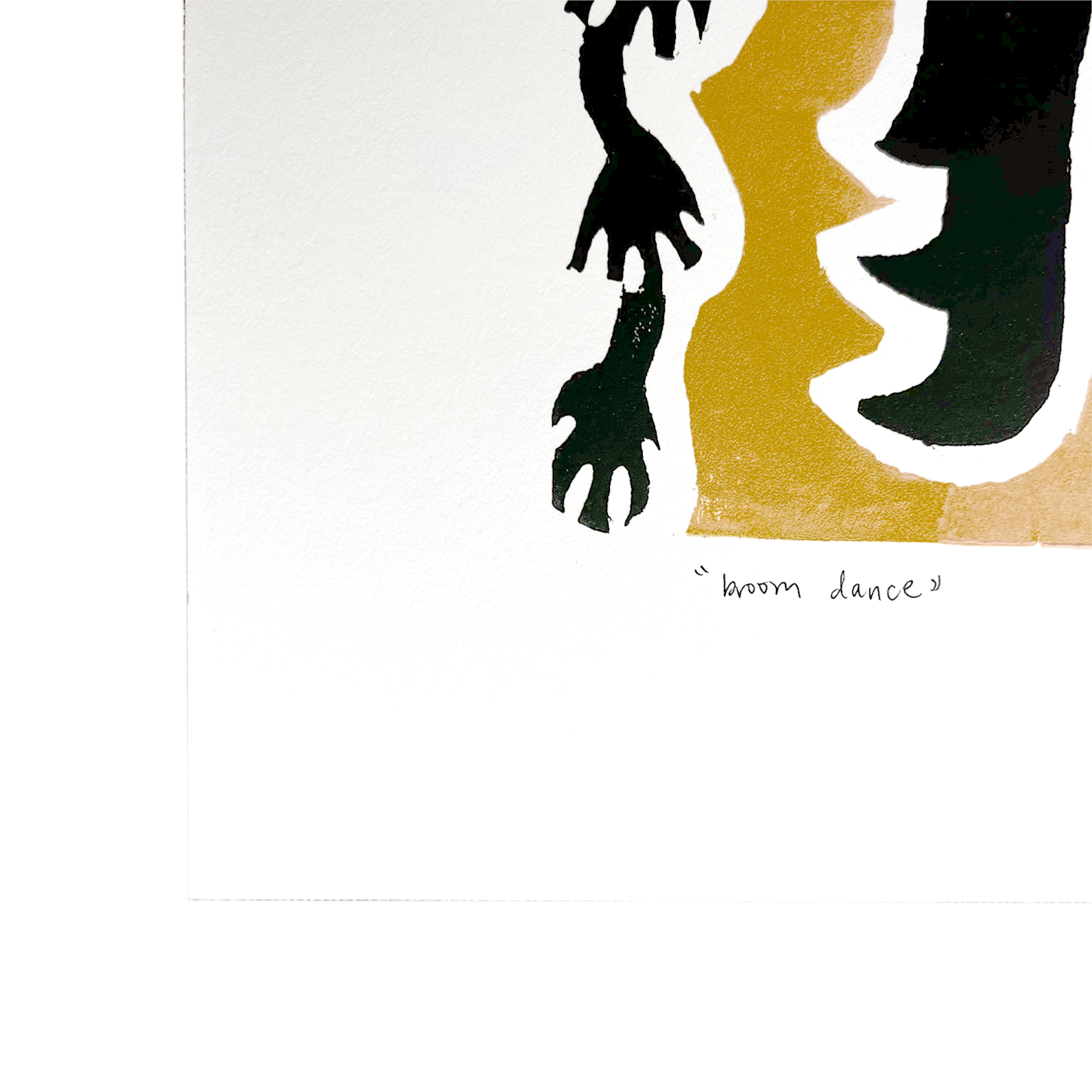 Broom Dance Block Print