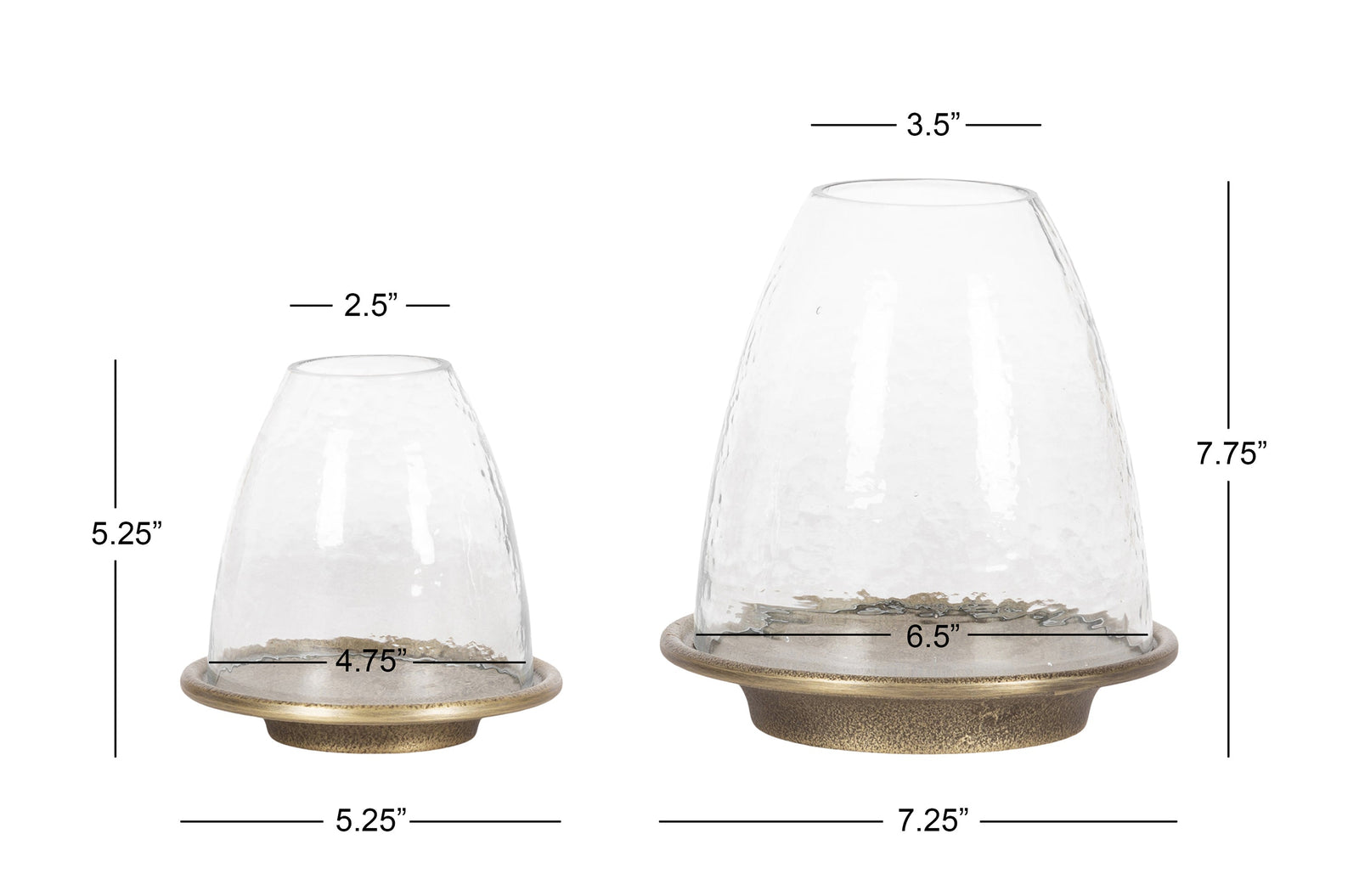 Campana Cloche Candle Holder Set