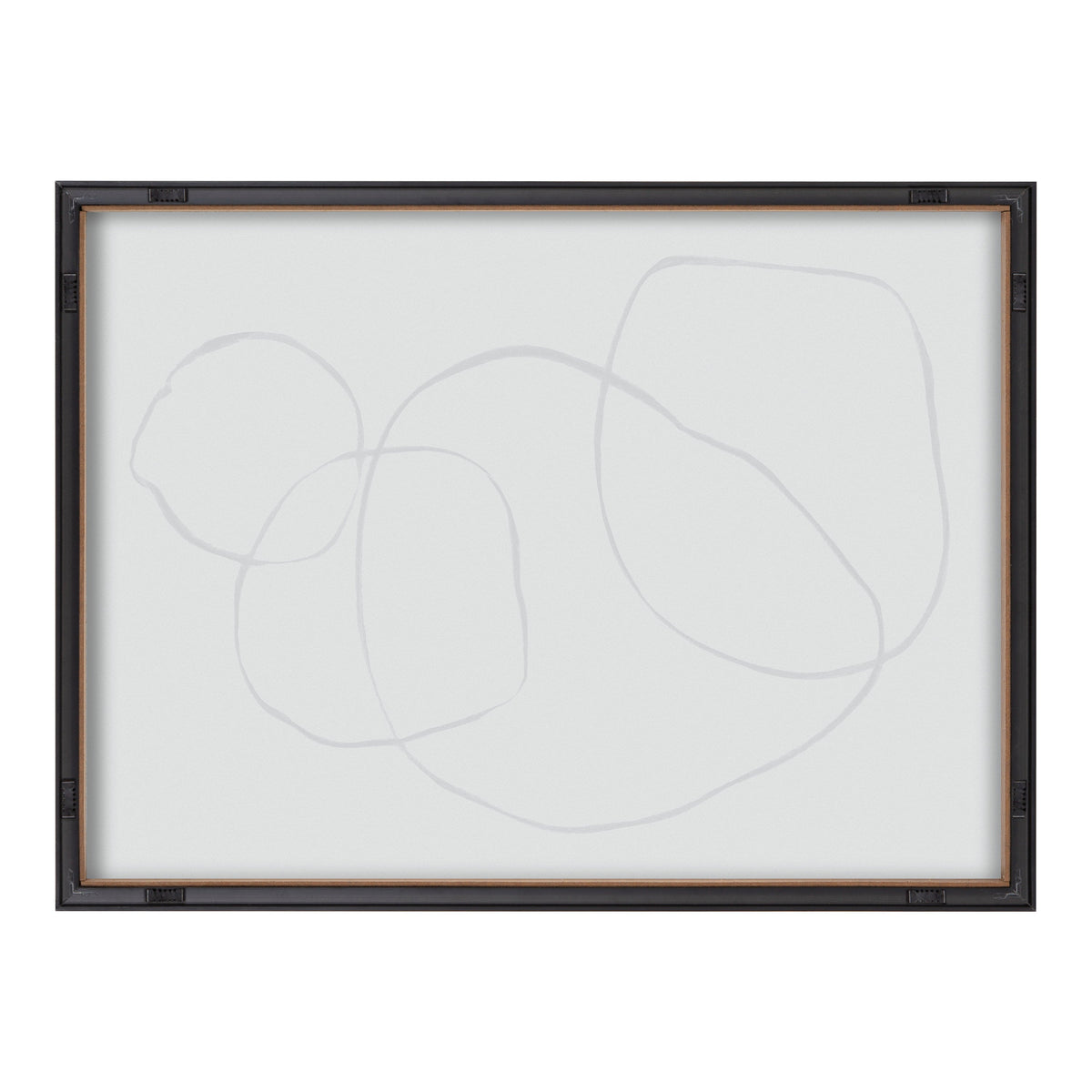 Blake 869 Going In Circles Framed Printed Glass by Teju Reval of SnazzyHues