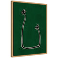 Sylvie Soul Bound Green Framed Canvas by Shatha Al Dafai