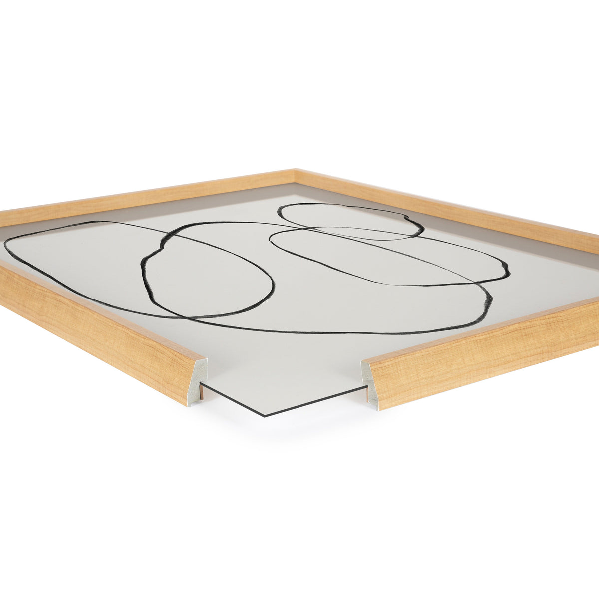 Blake 869 Going In Circles Framed Printed Glass by Teju Reval of SnazzyHues