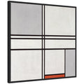 Sylvie Piet Mondrian Composition No 1 Gray Red 1935 Framed Canvas by The Art Institute of Chicago