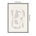 Minimalist Lines by Gabrielly Guedes Framed Canvas Wall Art Print