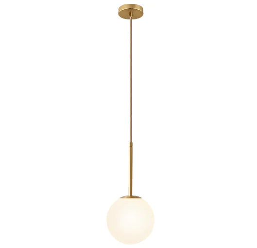 Glow Sphere Pendant Light with Brass Glass (One Piece)