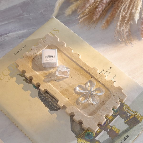 Renaldo Travertine Tray