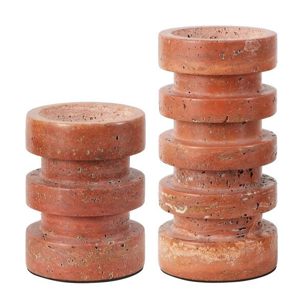 Bristol Marble Candle Holders | Set of 2