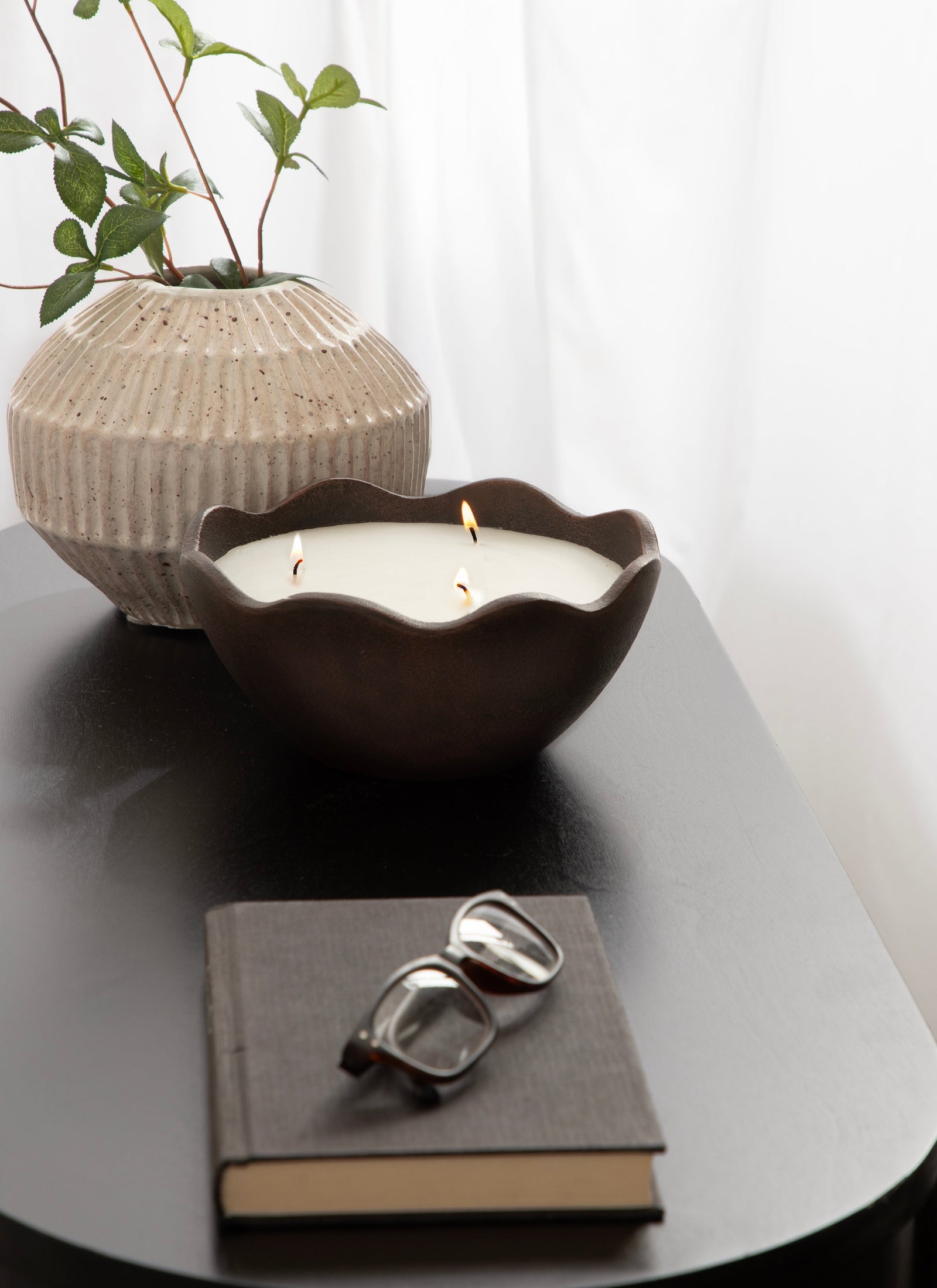 Alessia Metal Candle Bowl