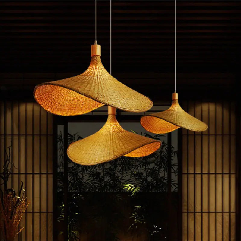 Harper Bamboo Pendant Light