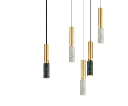 Modern Marble Pendant Lamp for Bedroom and Bar (One)