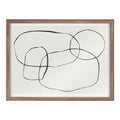 Blake 871 Modern Circles Framed Printed Glass by Teju Reval of SnazzyHues