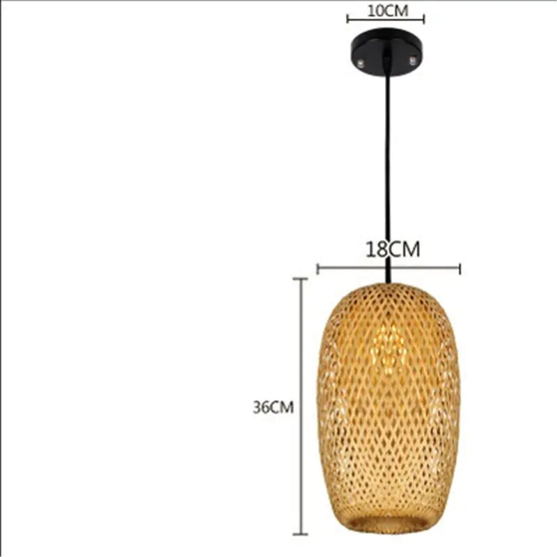 Sofia Bamboo Three-Head Pendant Light