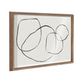 Blake 869 Going In Circles Framed Printed Glass by Teju Reval of SnazzyHues