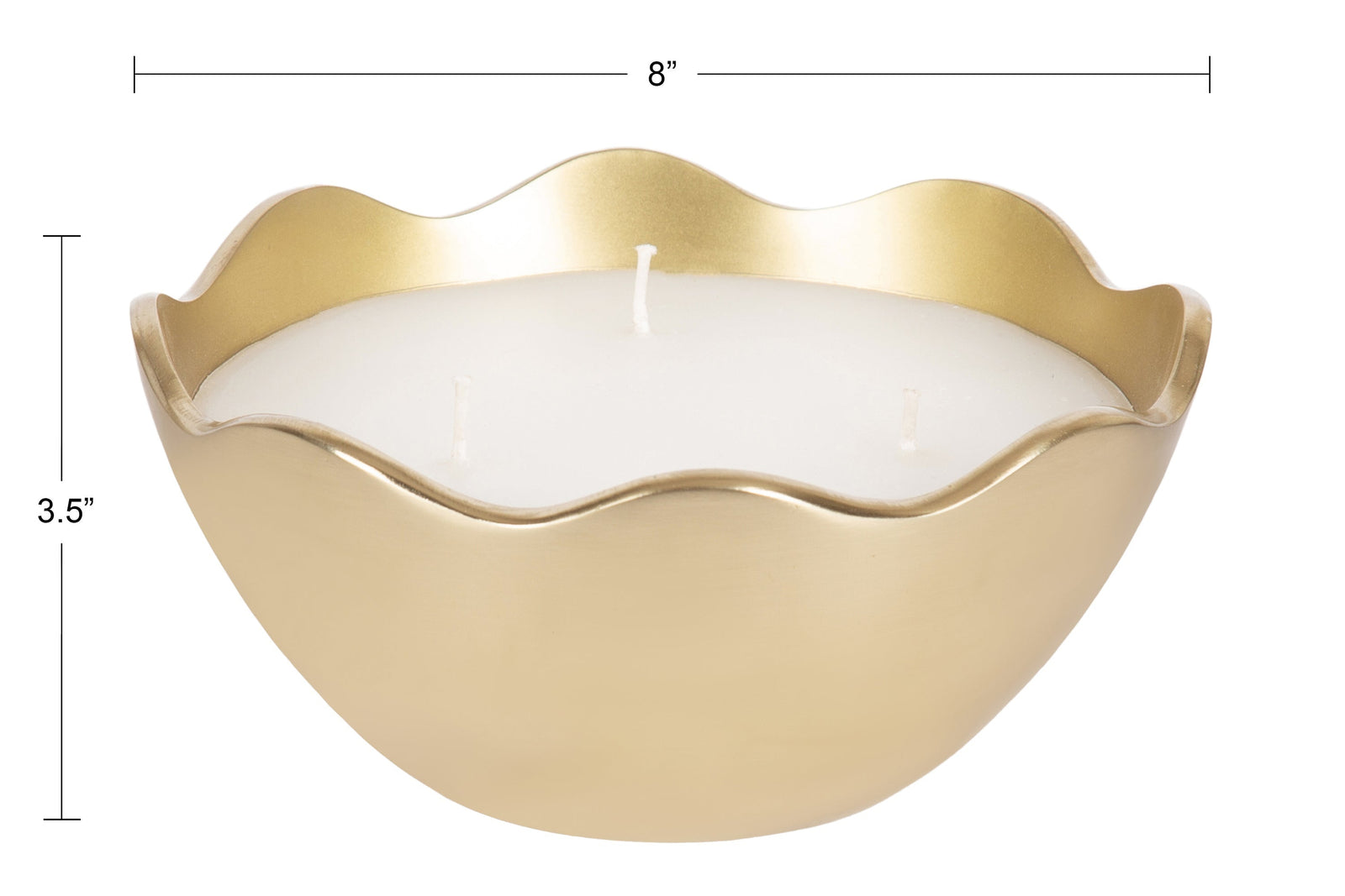 Alessia Metal Candle Bowl