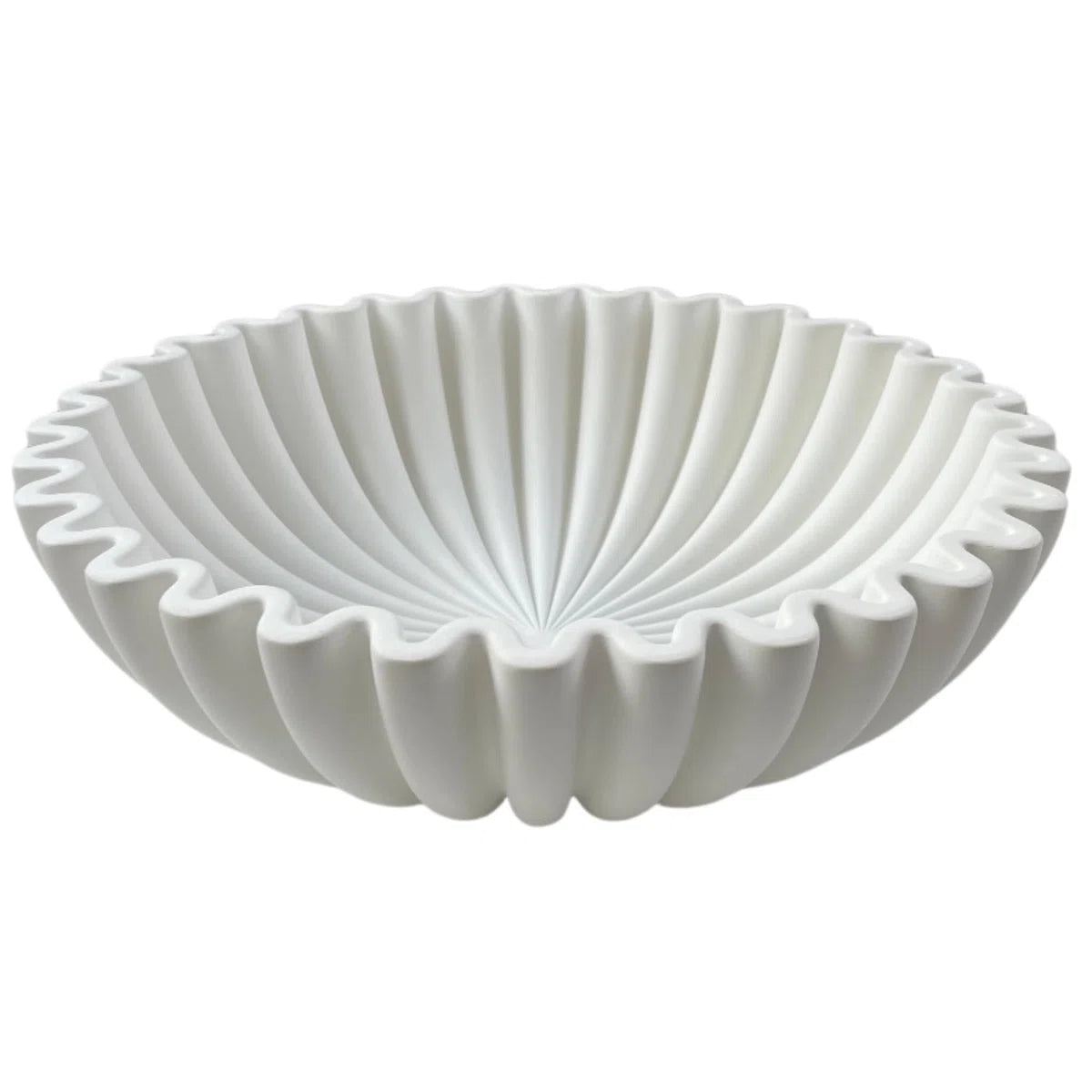 Aria Marble Ruffle Bowl (10 inches)