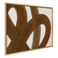 Sylvie Japandi 10 Brown Framed Canvas by Rocket Jack
