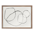 Blake 869 Going In Circles Framed Printed Glass by Teju Reval of SnazzyHues